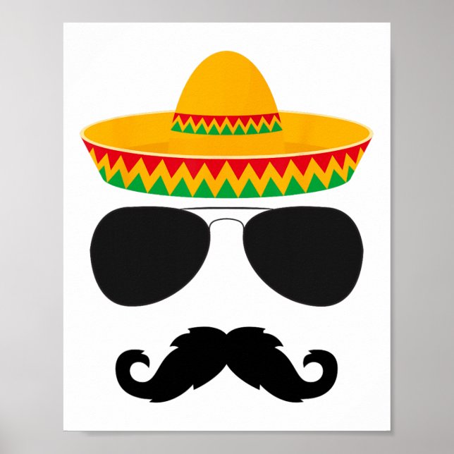 Affiche Cinco De Mayo Fête Chemises Drôle Cinco De Mayo Mu (Devant)