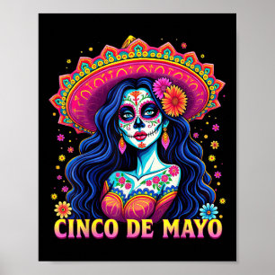 Affiche Cinco De Mayo Fête Mexicaine 5 De Mayo Femmes
