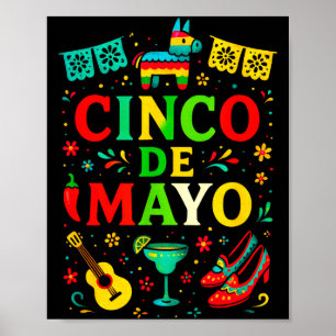Affiche Cinco de mayo - fête party mexicain célébrer 