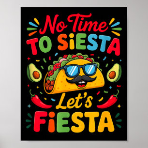 Affiche Cinco De Mayo Fête Taco Fiesta Amusant 
