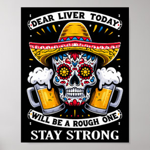 Affiche Cinco De Mayo Fiesta Cher Foie Aujourd'Hui Sera Un