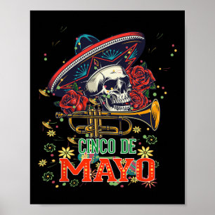 Affiche Cinco De Mayo Fiesta Design Viva Mexico Camisa 5 D
