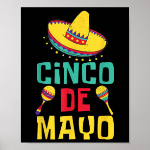 Affiche Cinco De Mayo Fiesta Drôle Parti Mexicain Celebrat