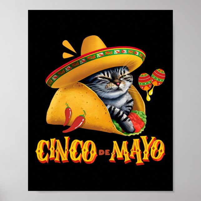 Affiche Cinco De Mayo - Fiesta Mexicaine 5 De Mayo Funny T (Devant)