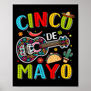 Affiche Cinco De Mayo Fiesta Mexican Party 5 De Mayo Men W