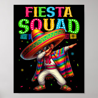 Affiche Cinco De Mayo Fiesta Squad Drôle Drôle Garçons Dab