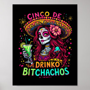 Affiche Cinco De Mayo Funny Parti Mexicain Cinco De Drinko