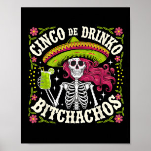 Affiche Cinco De Mayo Funny Parti Mexicain Cinco De Drinko