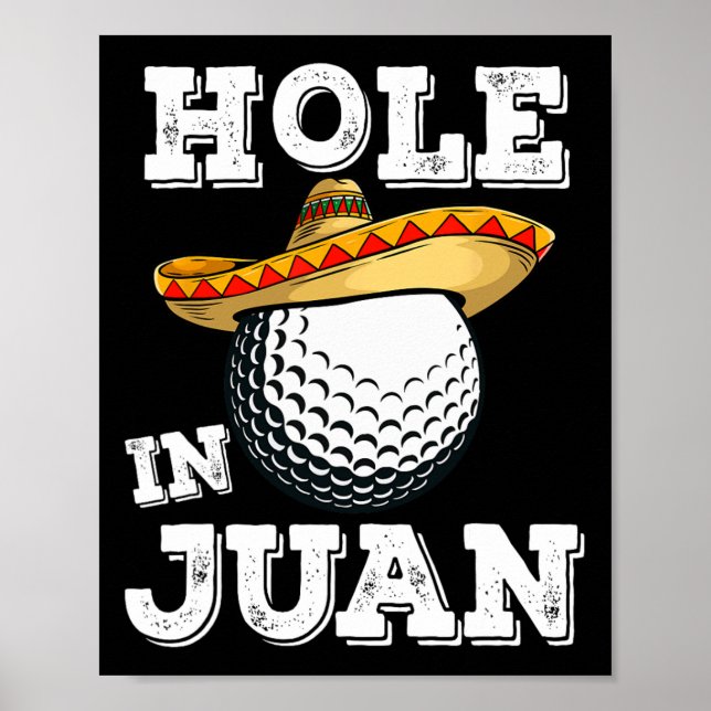 Affiche Cinco De Mayo Golf Drôle de dicton Golfeur Blague  (Devant)