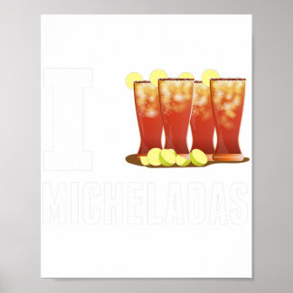 Affiche Cinco De Mayo I Love Micheladas Alcool Mexicain