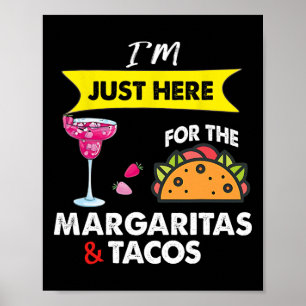 Affiche Cinco De Mayo Je Suis Ici Juste Pour Les Margarita