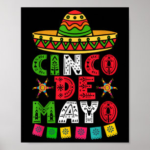 Affiche Cinco De Mayo Lets Fiesta Squad 5 De Mayo Mexique