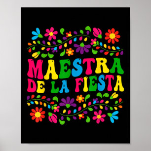 Affiche Cinco De Mayo Maestra Espagnol Mexicain Enseignant