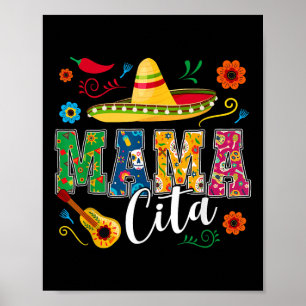 Affiche Cinco De Mayo Mamacita Fleur Mama Cita Mexicaine