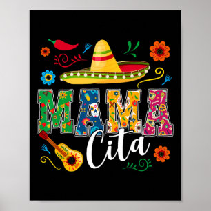 Affiche Cinco De Mayo Mamacita Fleur Mama Cita Mexicaine 1