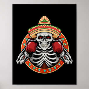 Affiche Cinco De Mayo Mexicaine Style Vintage Boxe Great S