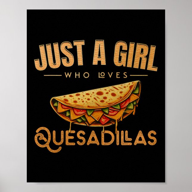 Affiche Cinco De Mayo Nourriture Juste Une Fille Qui Aime  (Devant)