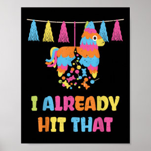 Affiche Cinco De Mayo Piñata_ J'Ai Déjà Touché Ce P