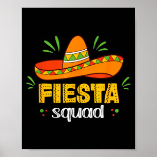 Affiche Cinco de mayo pour femmes fiesta squad