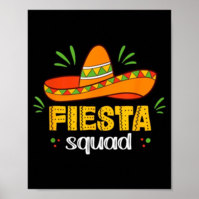Affiche Cinco de mayo pour femmes fiesta squad  (Devant)