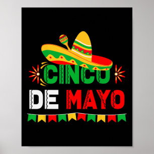 Affiche Cinco De Mayo Sombrero Mexican Festival Party 2