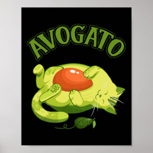 Affiche Cinco De Mayo T Shirt Funny Meow Avogato Cat Avoca