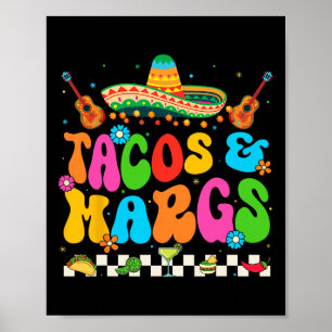 Affiche Cinco De Mayo Tacos Et Margs Fête Mexicaine De Fie