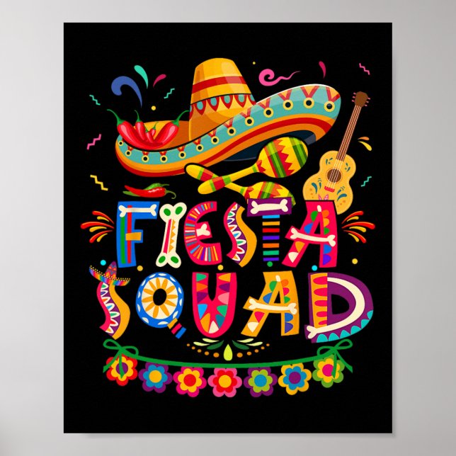 Affiche Cinco De Mayo Tee Parti Mexicain Cinco (Devant)