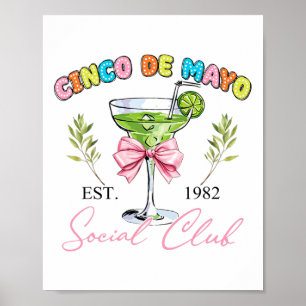 Affiche Cinco De Mayo Tequila Coquette Social Club Mexicai