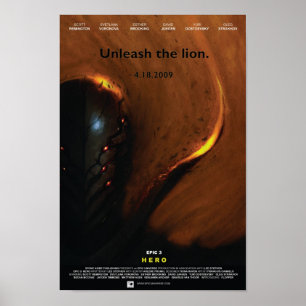 Affiche cinématographique 'Héros'