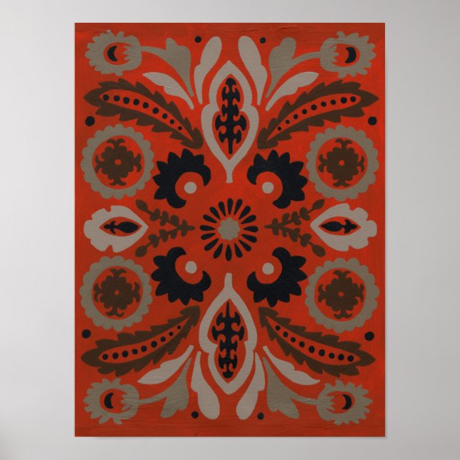 Affiche Cinnabar Suzani II (Devant)