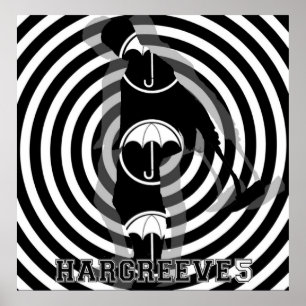 Affiche Cinq académie parapluie