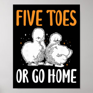 Affiche Cinq orteils ou retour à la maison Poule soie _1