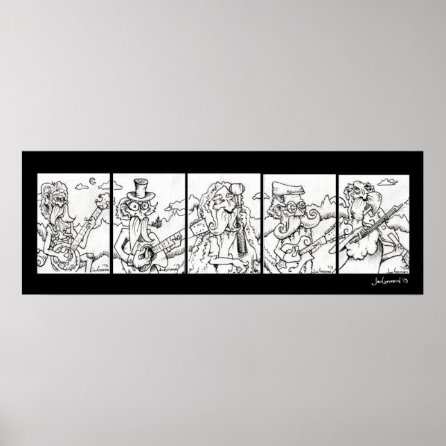 Affiche Cinq rameurs (Devant)