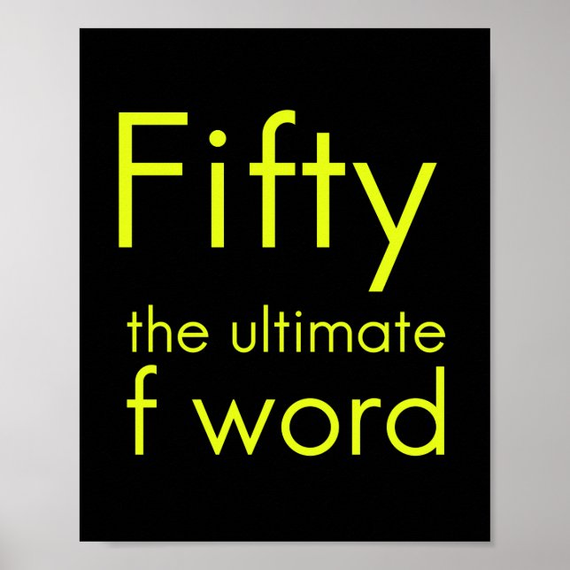 Affiche Cinquante est mon dernier mot drôle 50e anniversai (Devant)