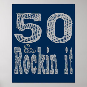 Affiche Cinquante et Rockin Il Cinquantième anniversaire