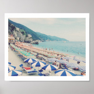 Affiche Cinque Terre Italie Plage Vintage Photo Voyage