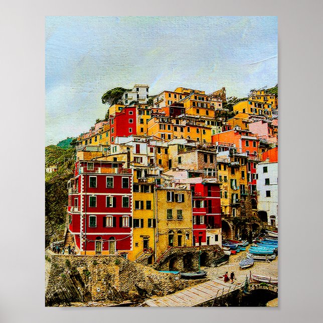 Affiche Cinque Terre Ligurie Italie Europe Voyage (Devant)