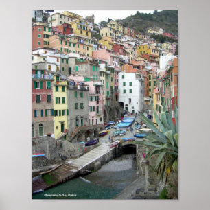 Affiche Cinque Terre (port de Riomaggiore)