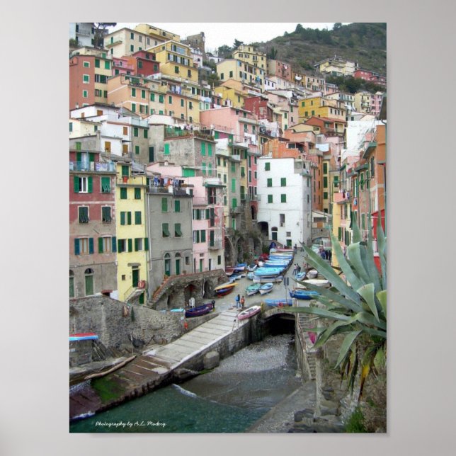 Affiche Cinque Terre (port de Riomaggiore) (Devant)