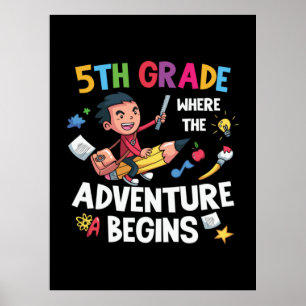 Affiche Cinquième Année Où Commence L'Aventure