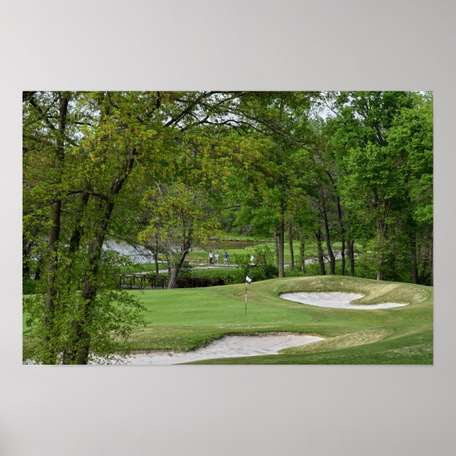 Affiche Cinquième vert, parcours de golf Ironhorse, Leawoo (Devant)