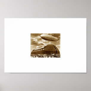 Affiche Cintre Akron Ohio de dirigeable souple