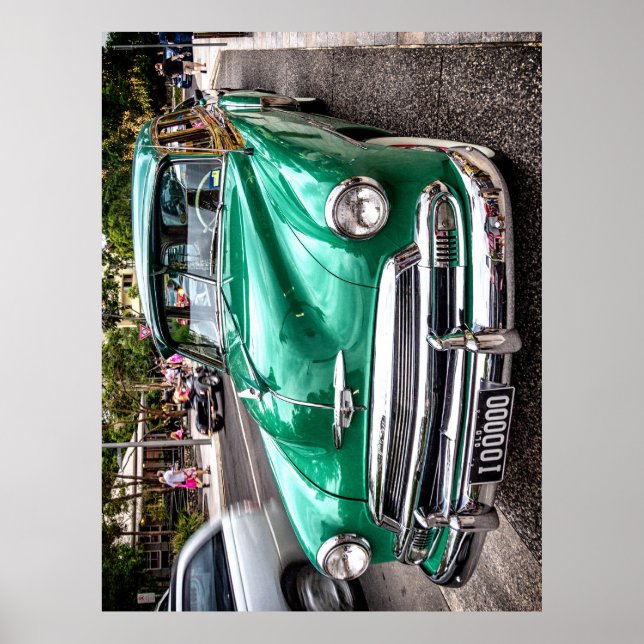 Affiche Circa 1951 Chevrolet, Stationwagon de luxe en vert (Devant)