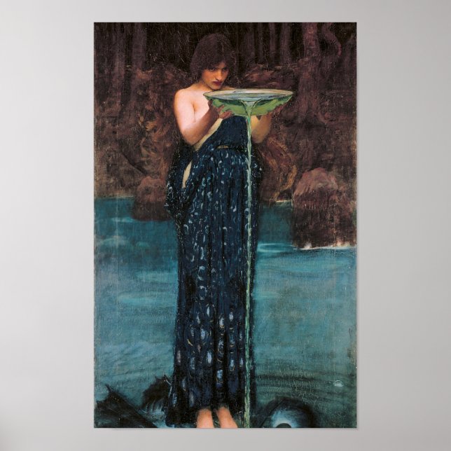Affiche Circe Invidiosa. Jealous Circe, 1892 par John Will (Devant)