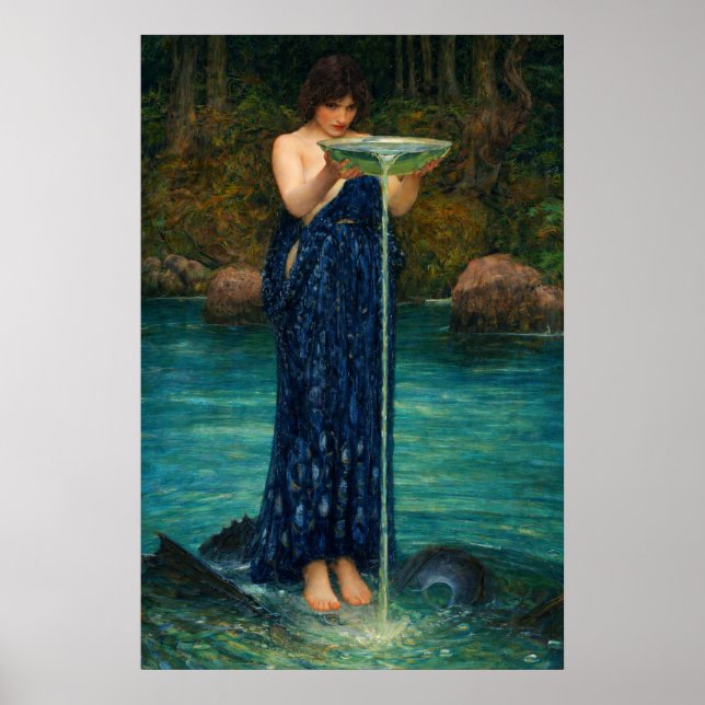 Affiche Circé Invidiosa par John William Waterhouse (Devant)
