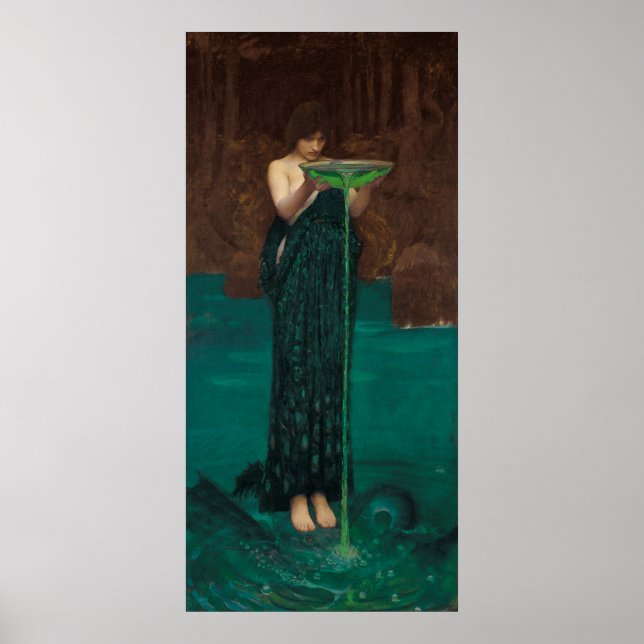 Affiche Circe Invidiosa par Waterhouse (Devant)