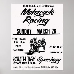 Affiche Circuit automobile South Bay Speedway Otay Mesa
