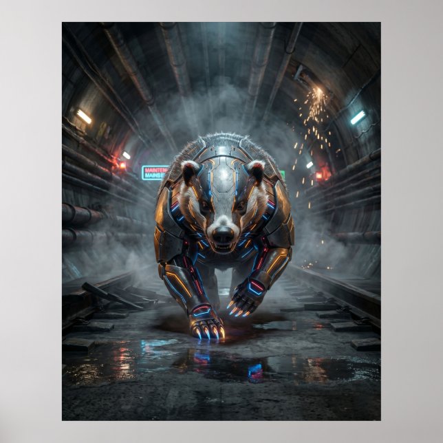 Affiche Circuit Badger Tunnel Rush (Devant)