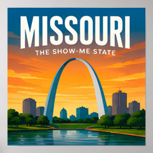 Affiche Circuit Missouri St Louis Ozarks Branson